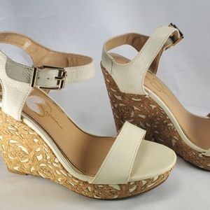 Platform Sandals Jessica Simpson BEIGE  Size 6.5M